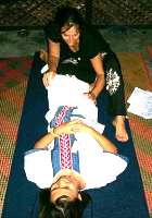 Thai massage with herbal oils
